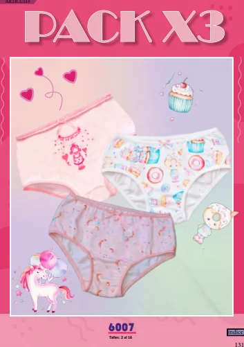 Natubel 6007 Pack de Coulotte de Nena