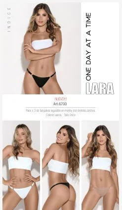Lara 6700 Pack x 3 Tanga Less Regulables - foto 1